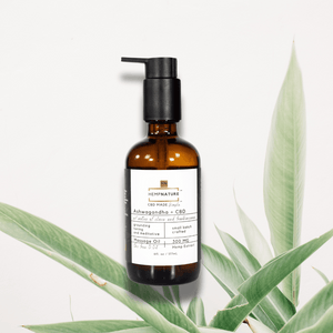 Ashwagandha+CBD Massage Oil-6oz